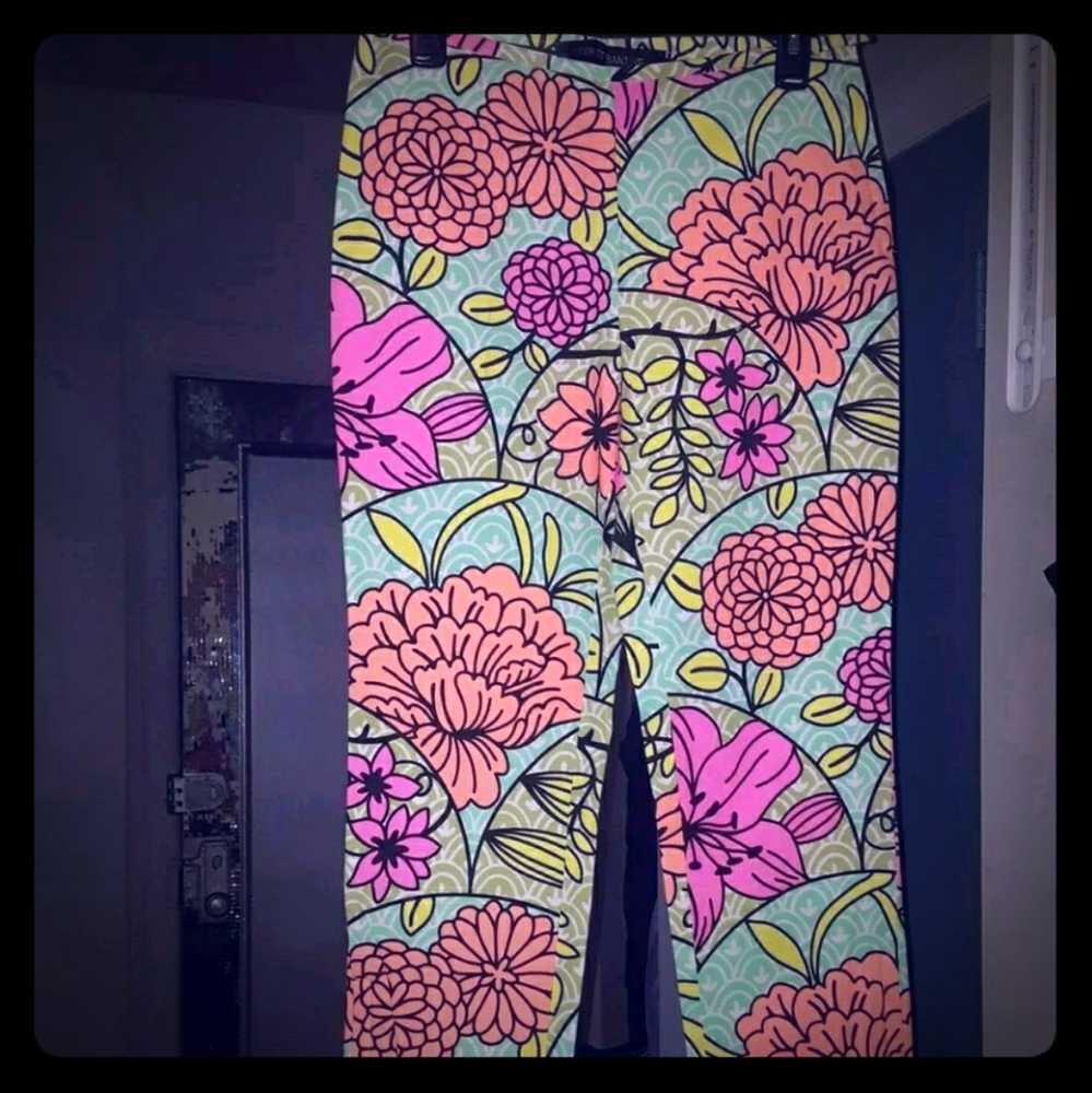 NWT Ter et Bantine multicolor cotton pants size 42